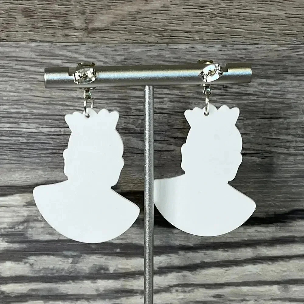 Ruth Bader Ginsburg Acrylic Rhinestone Stud Earrings Dangle Earrings - Picture 4 of 7